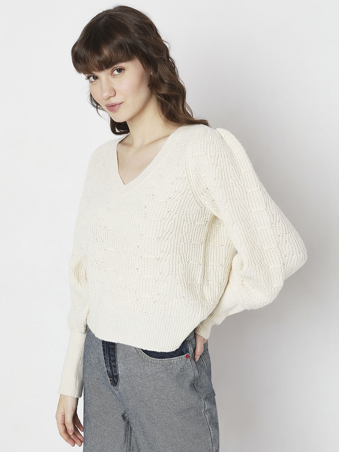 Off-White Pointelle Pullover