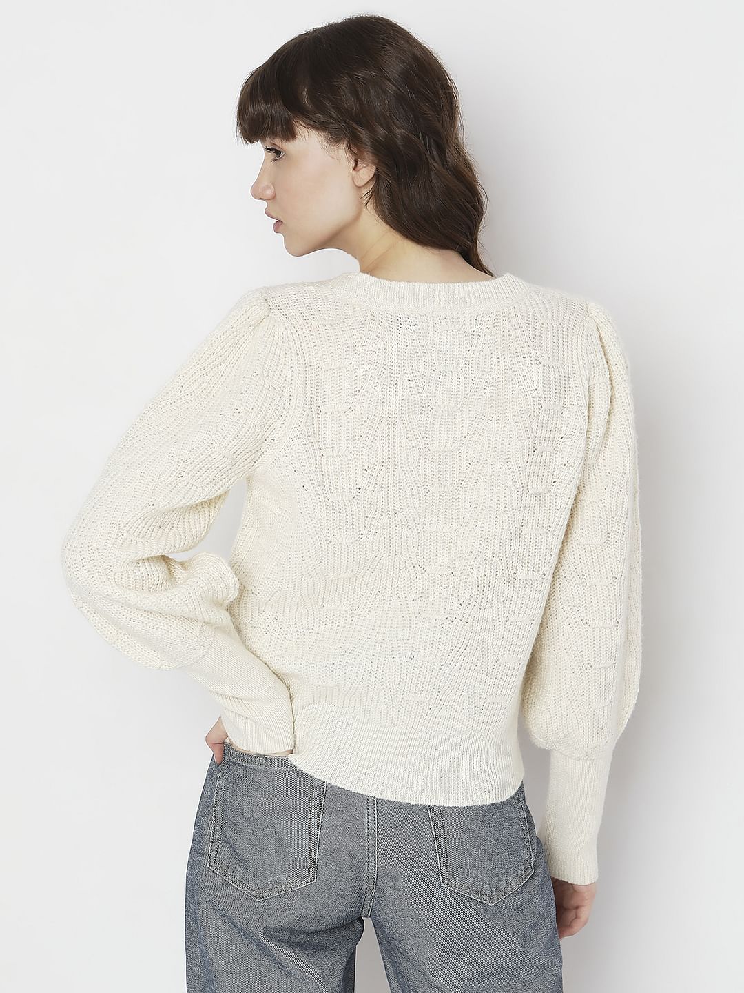 Off-White Pointelle Pullover