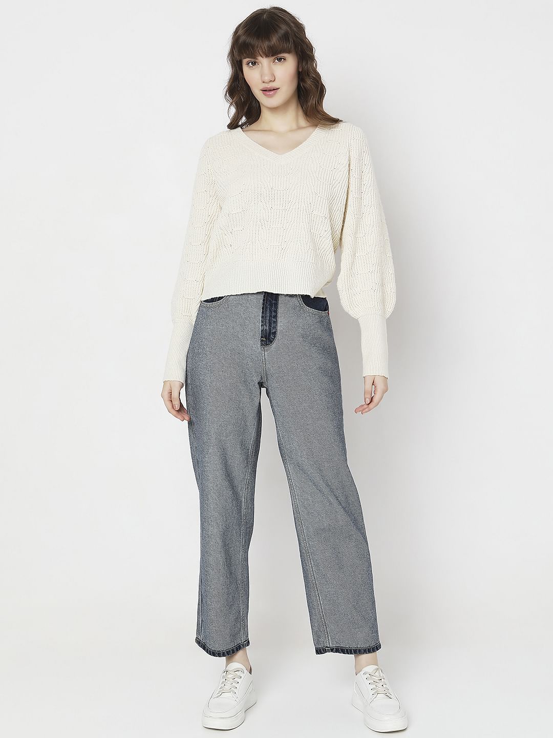 Off-White Pointelle Pullover