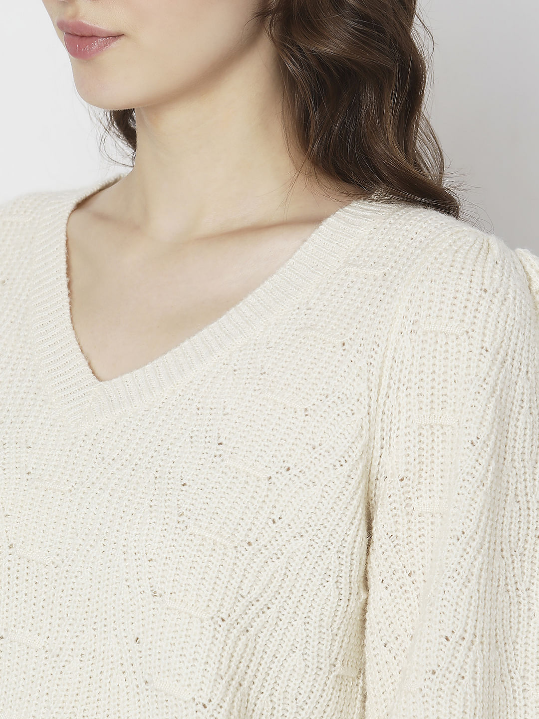 Off-White Pointelle Pullover