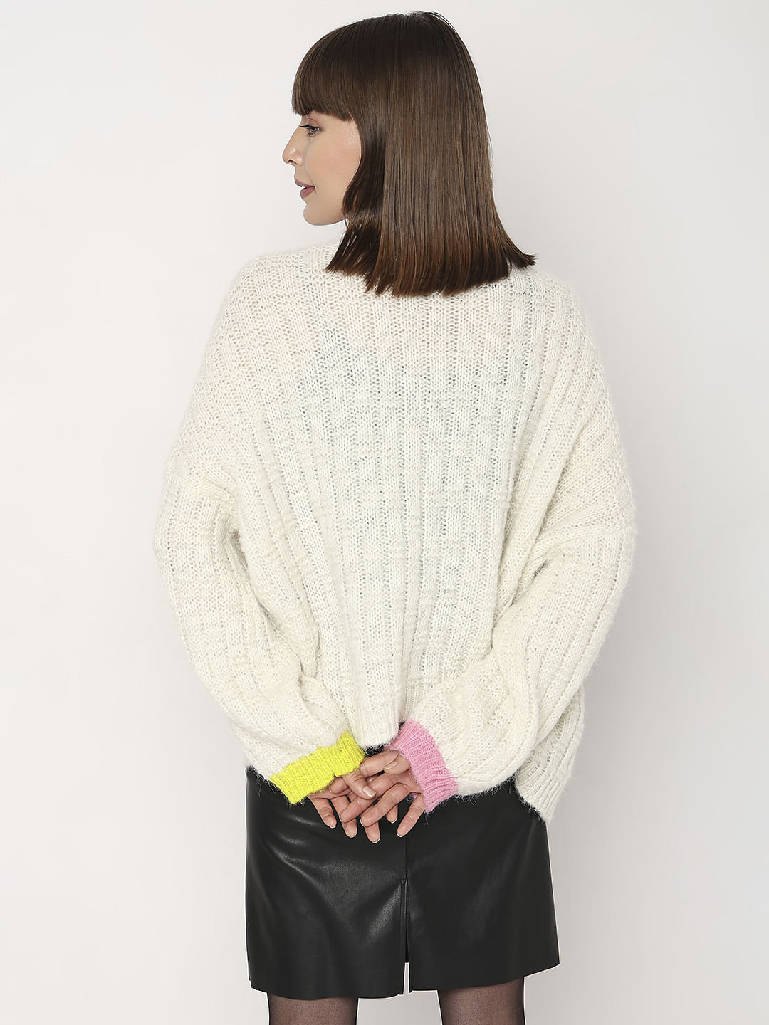 Off-White Front Open Cardigan