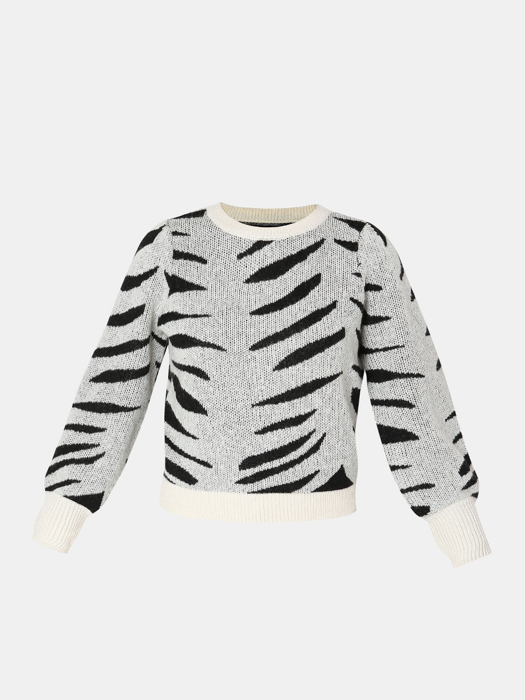 Black Printed Pullover