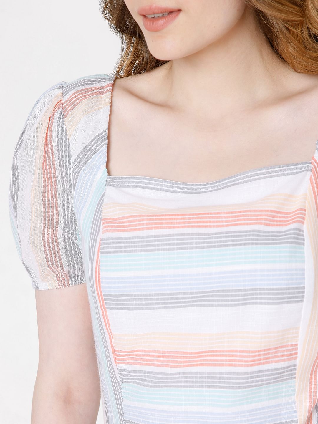 Multi-Coloured Yarn Dyed Dress