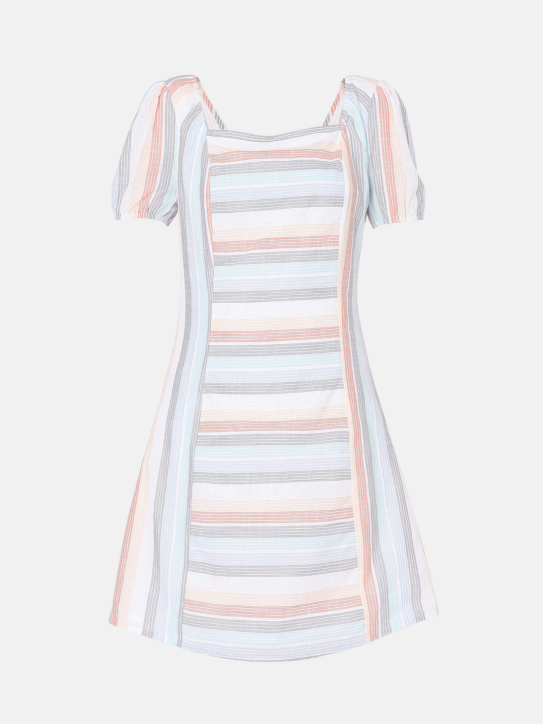 Multi-Coloured Yarn Dyed Dress