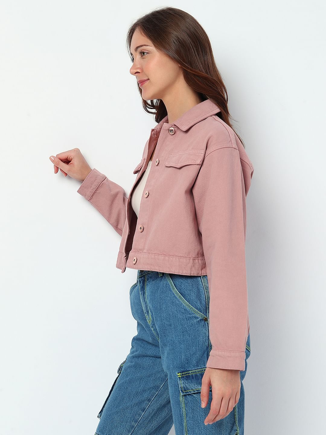 Pink Denim Jacket