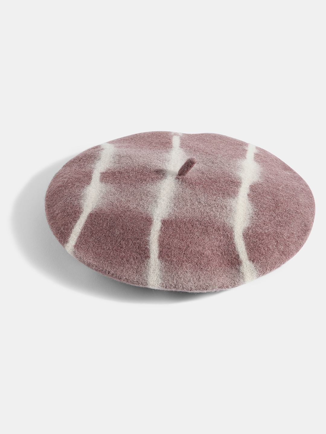 Brown Tie-Dye Beret