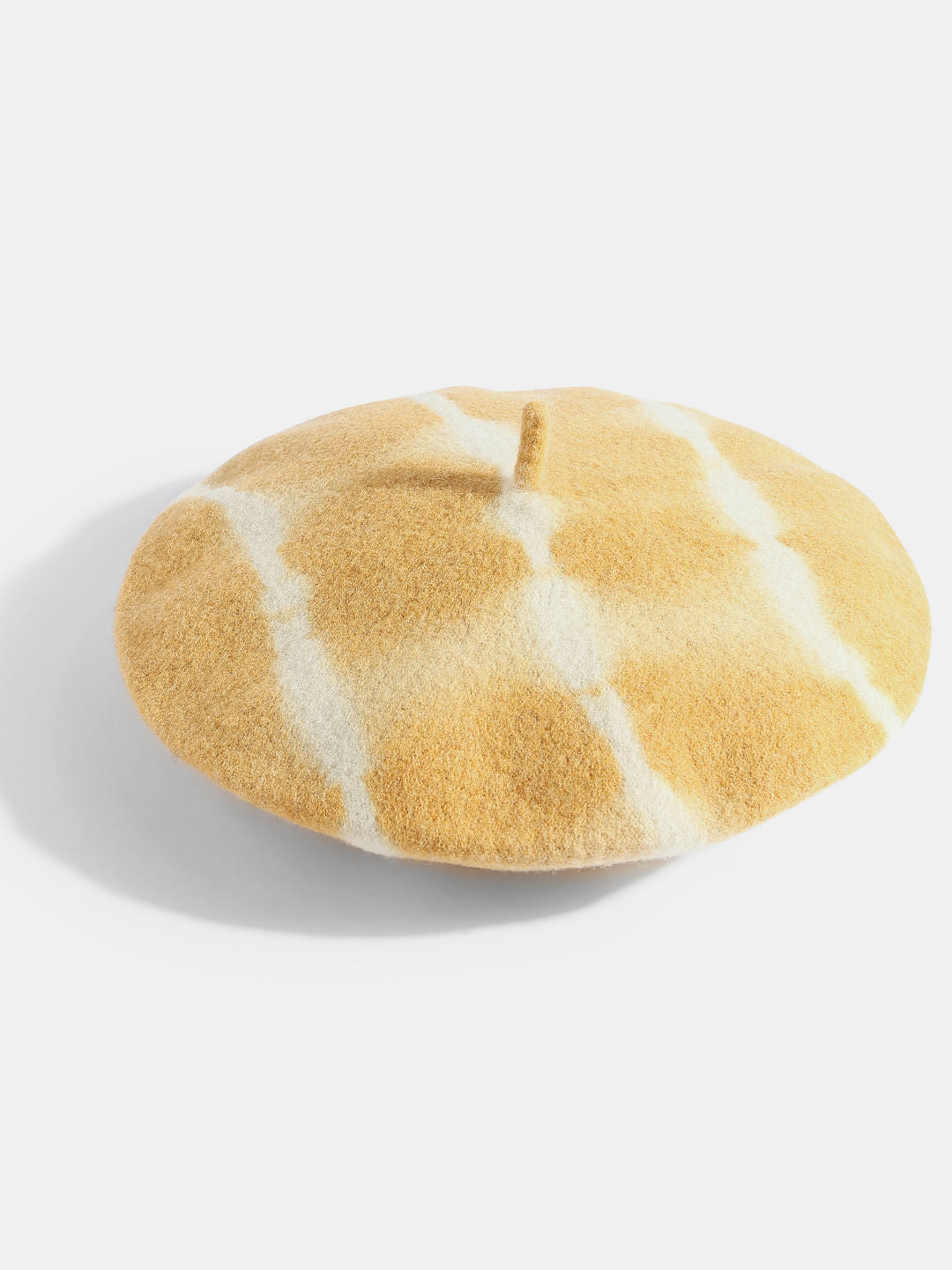 Yellow Tie-Dye Beret