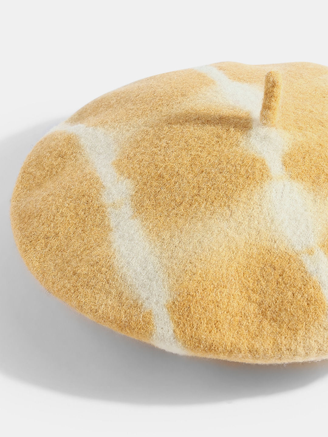 Yellow Tie-Dye Beret