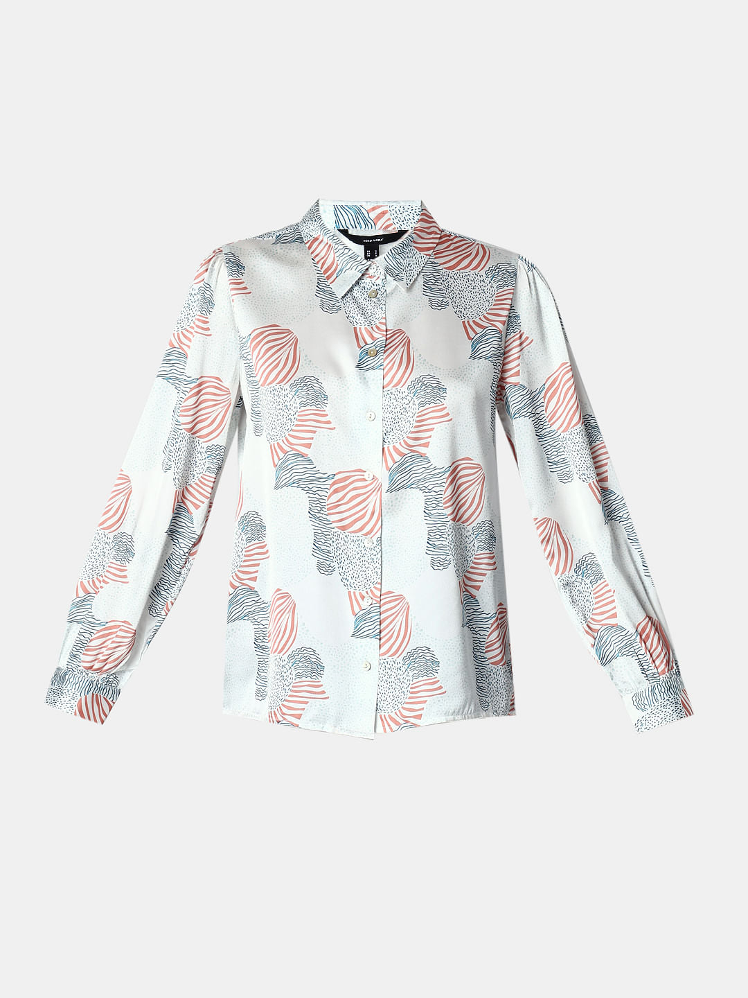 White Printed Shirt