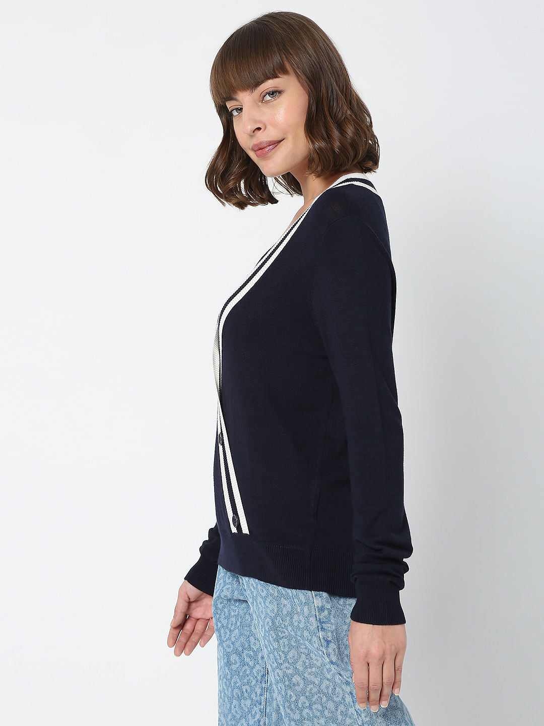 Navy Blue Cardigan