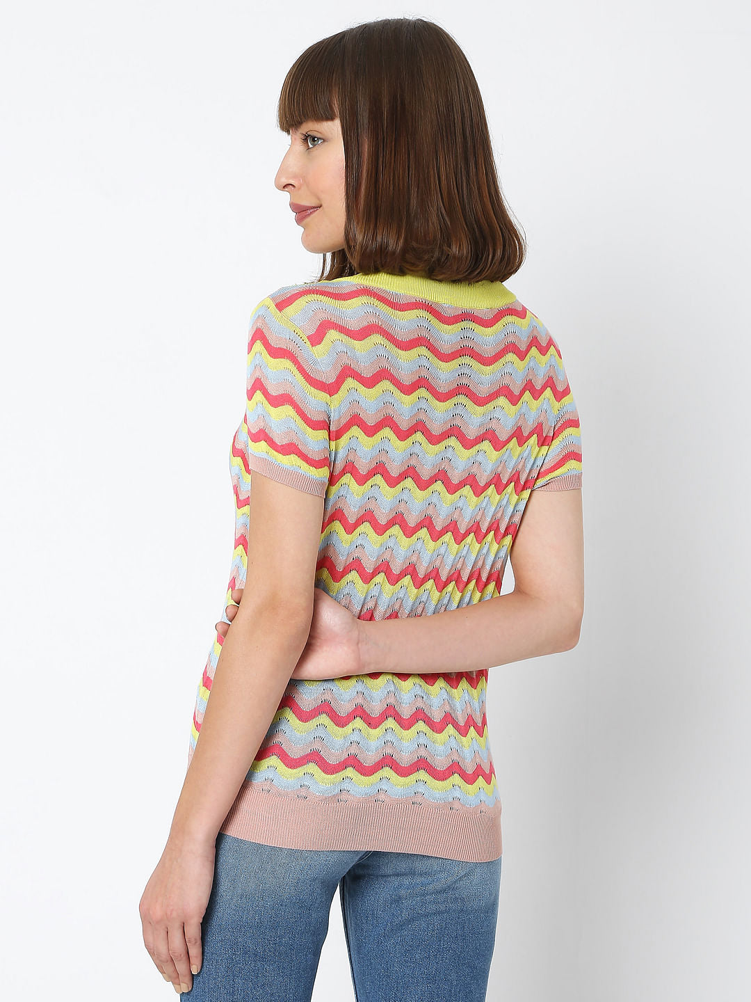 Multi-Coloured Striped Top