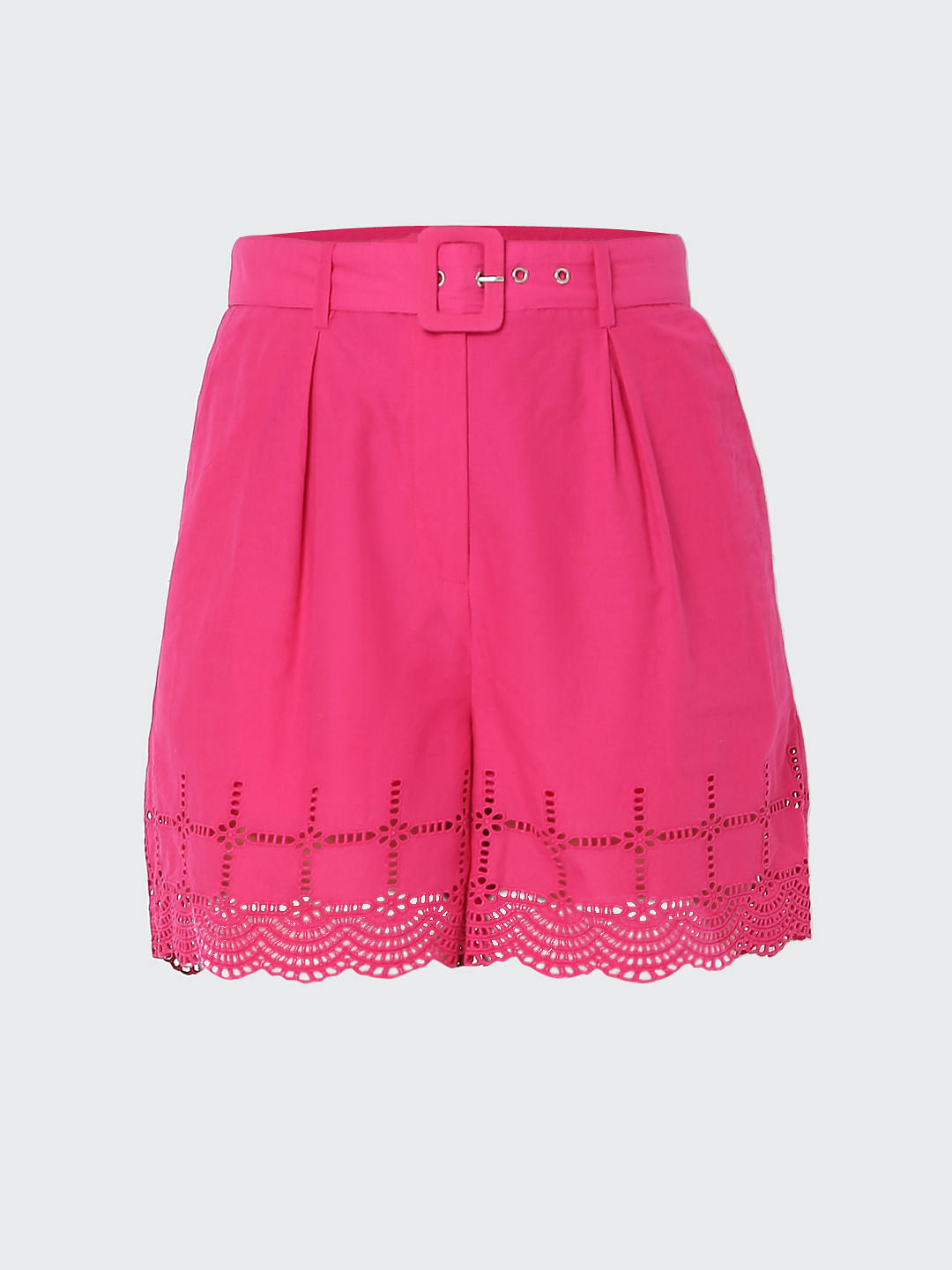Pink Schiffli Shorts