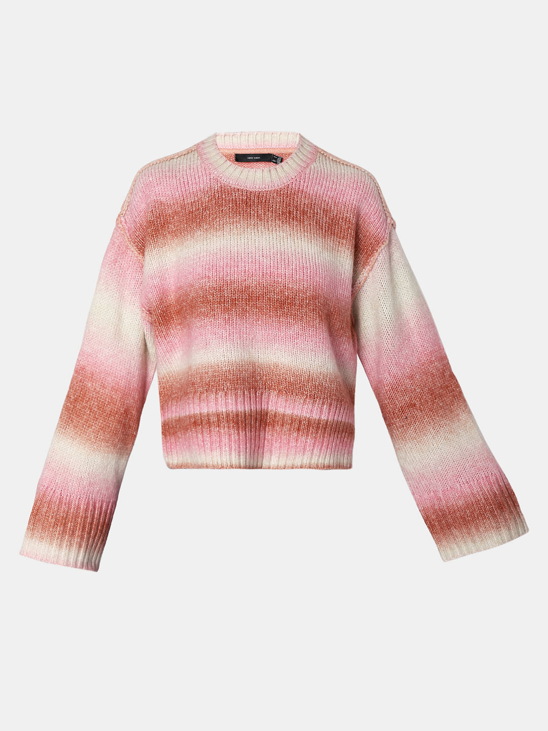 Neon Green Colourblocked Ombre Pullover