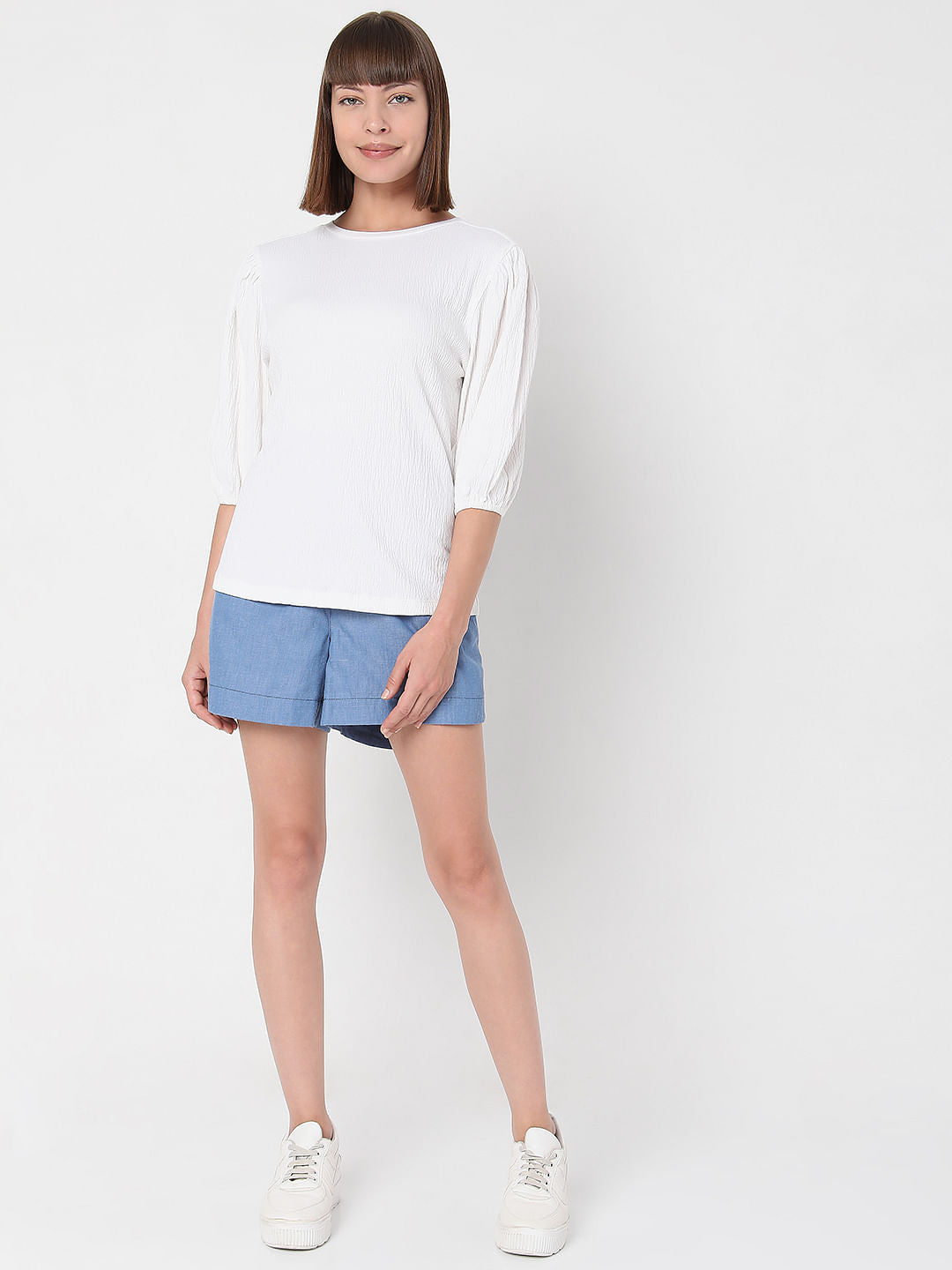 White Back Cut Out Top