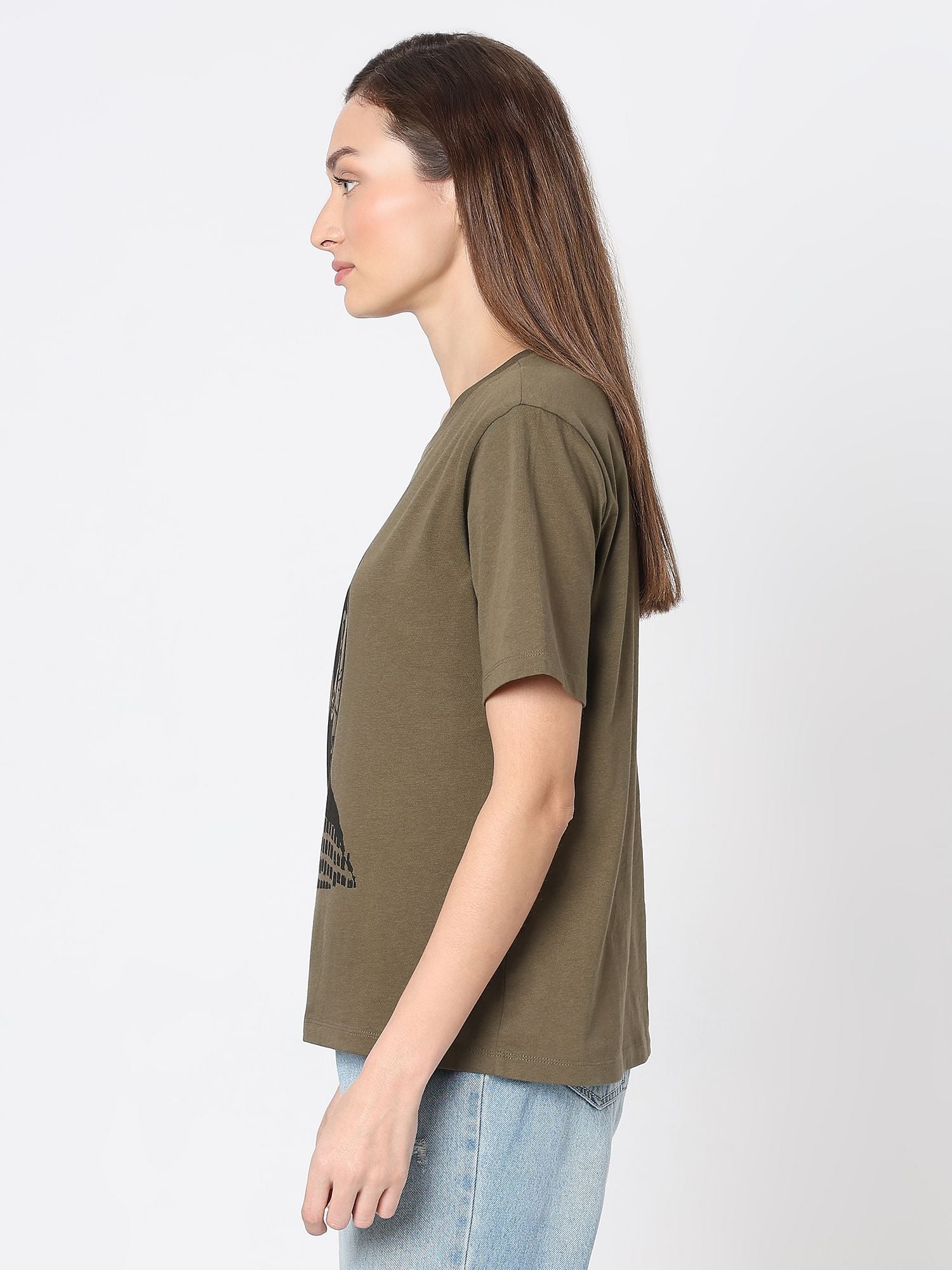 Green Graphic Print T-Shirt