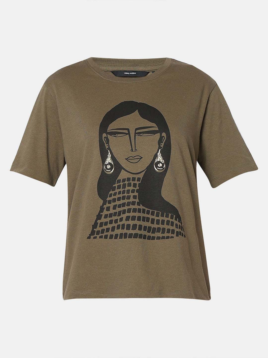 Green Graphic Print T-Shirt