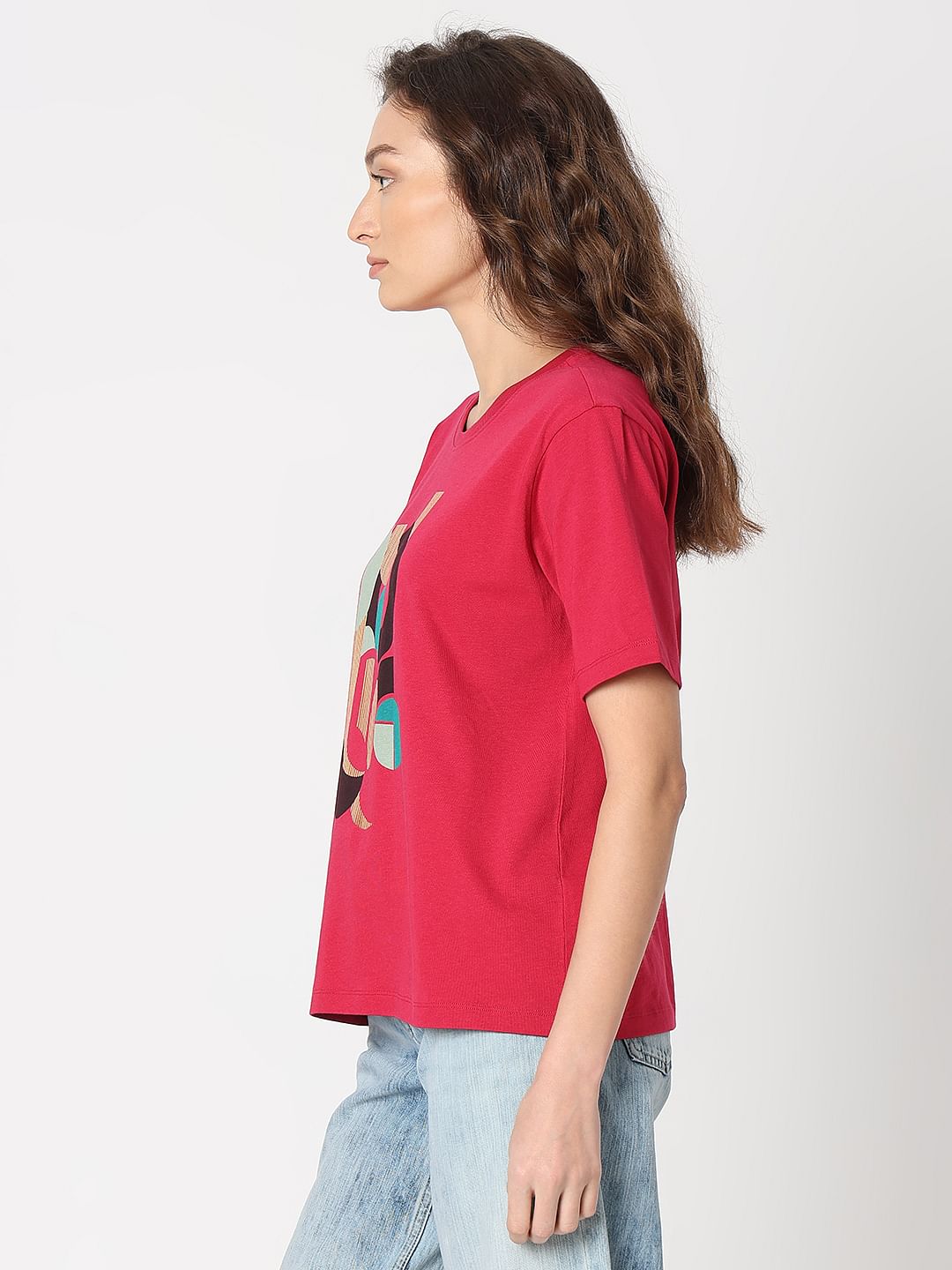 Red Graphic Print T-Shirt