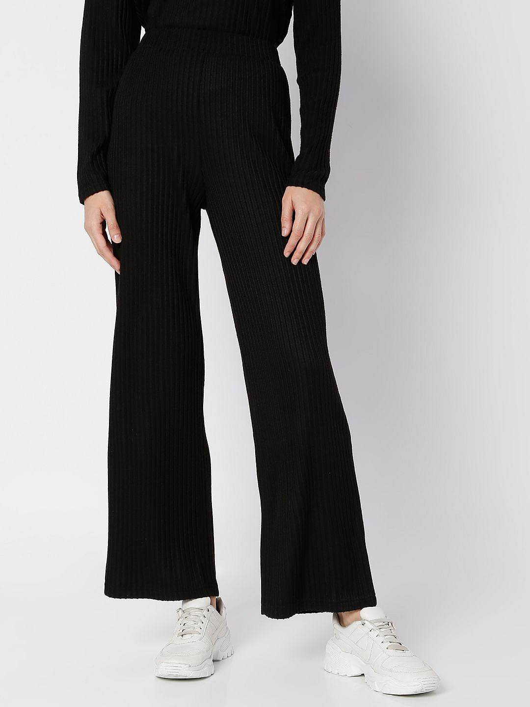 High Rise Black Co-Ord Pants