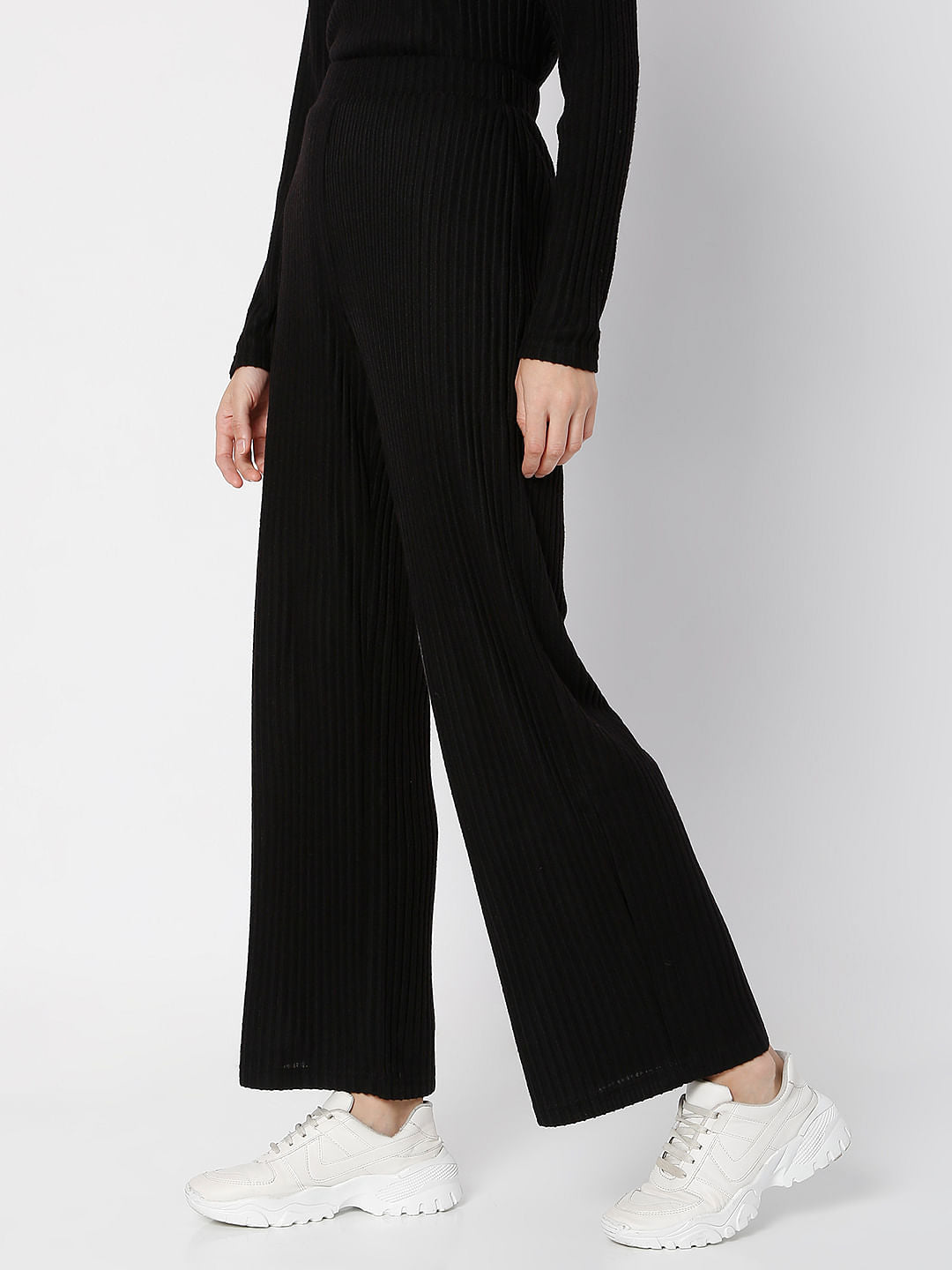 High Rise Black Co-Ord Pants