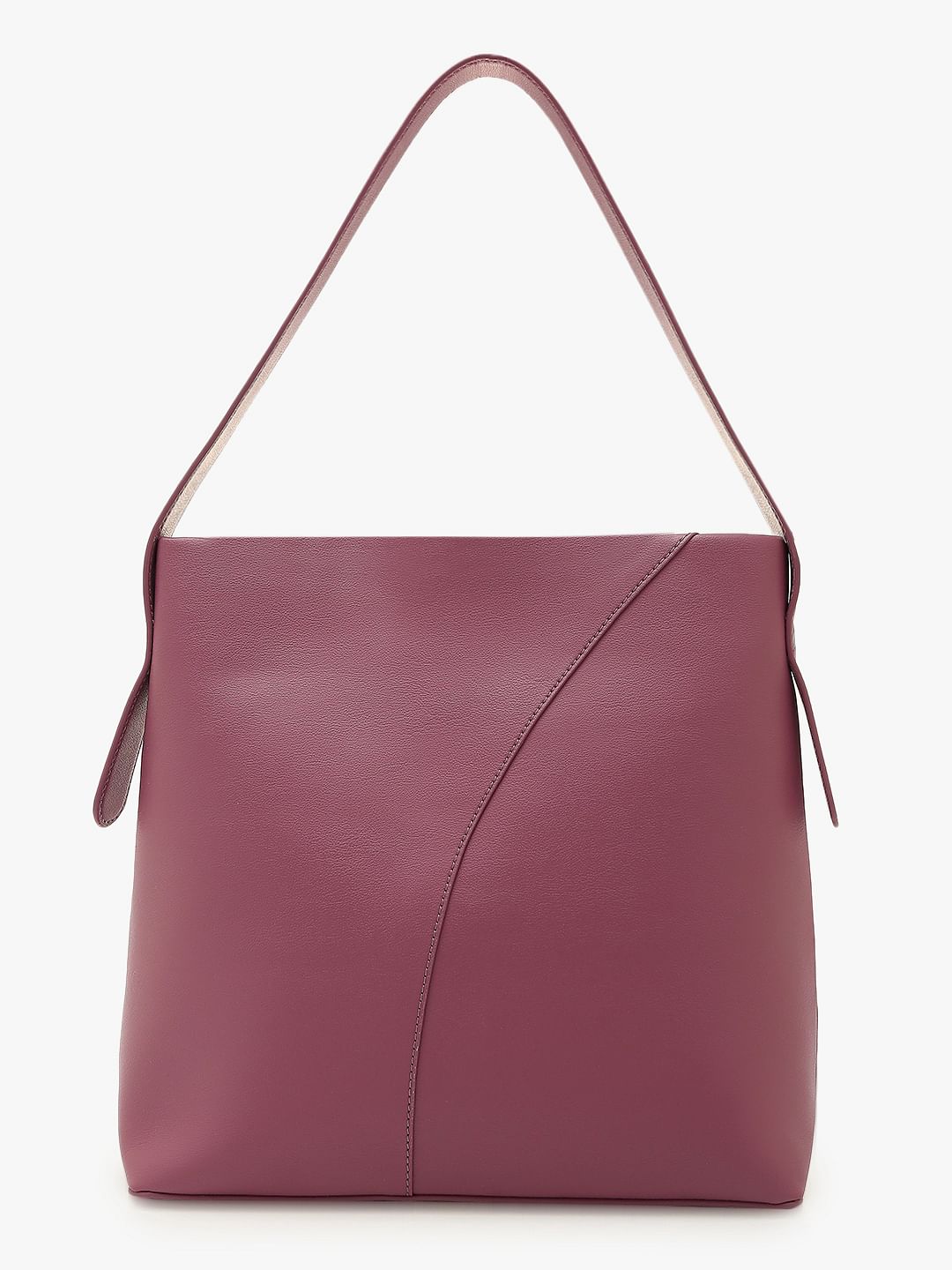 Dark Pink Single Strap Shoulder Bag