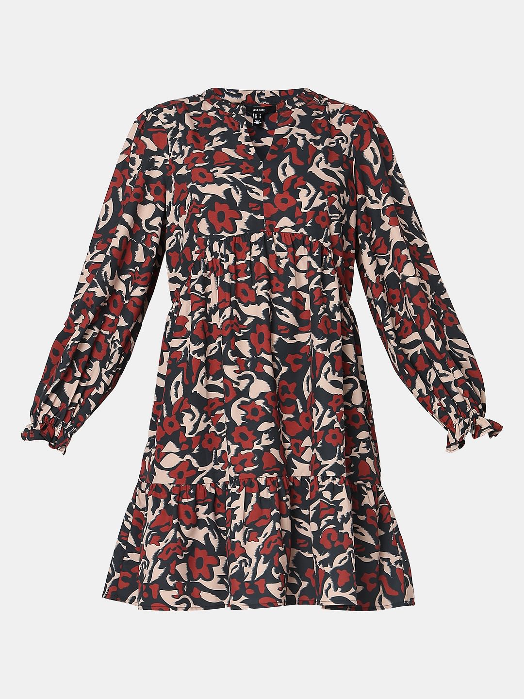 Black Floral Shift Dress