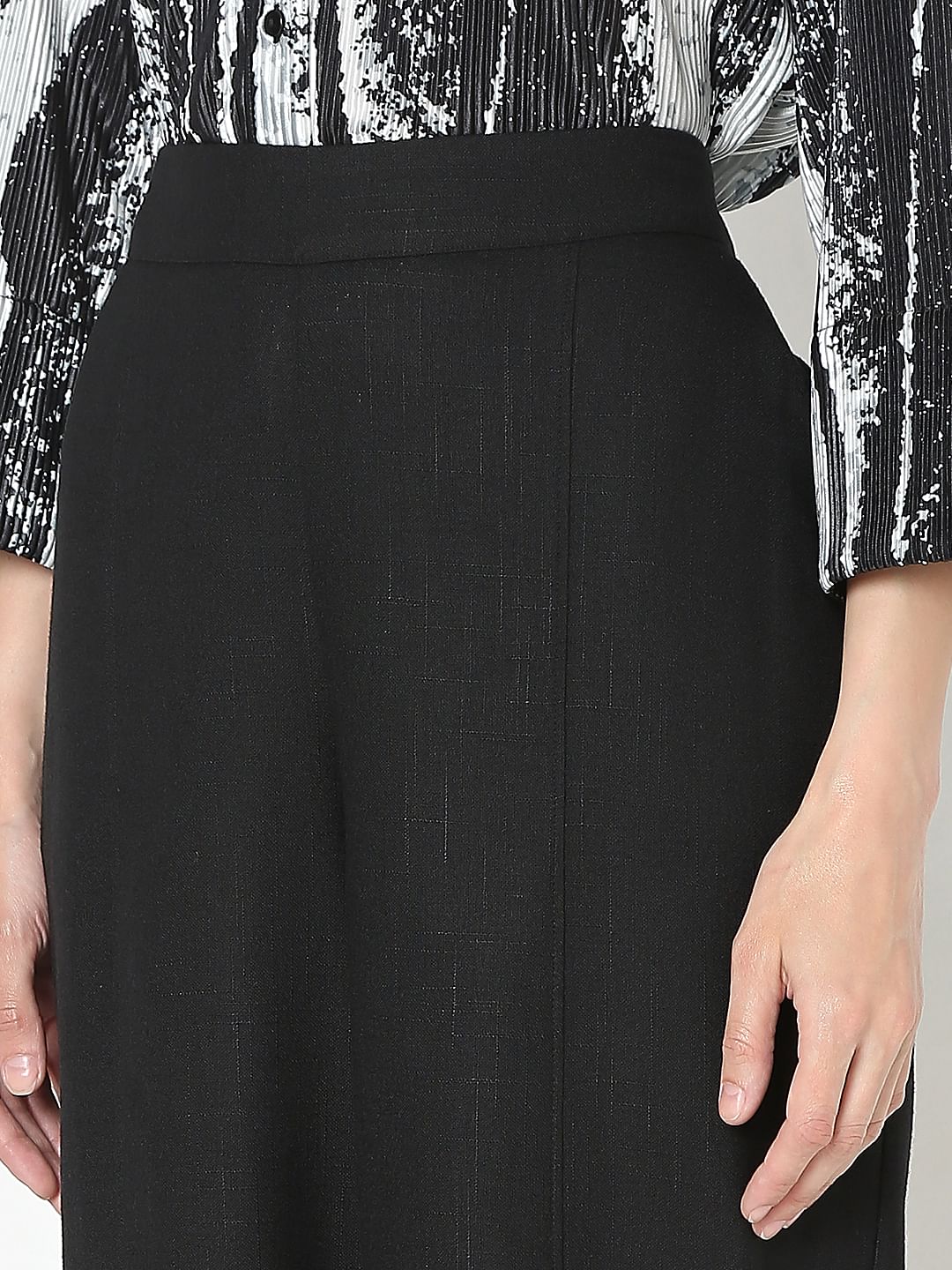 Black High Rise Pants