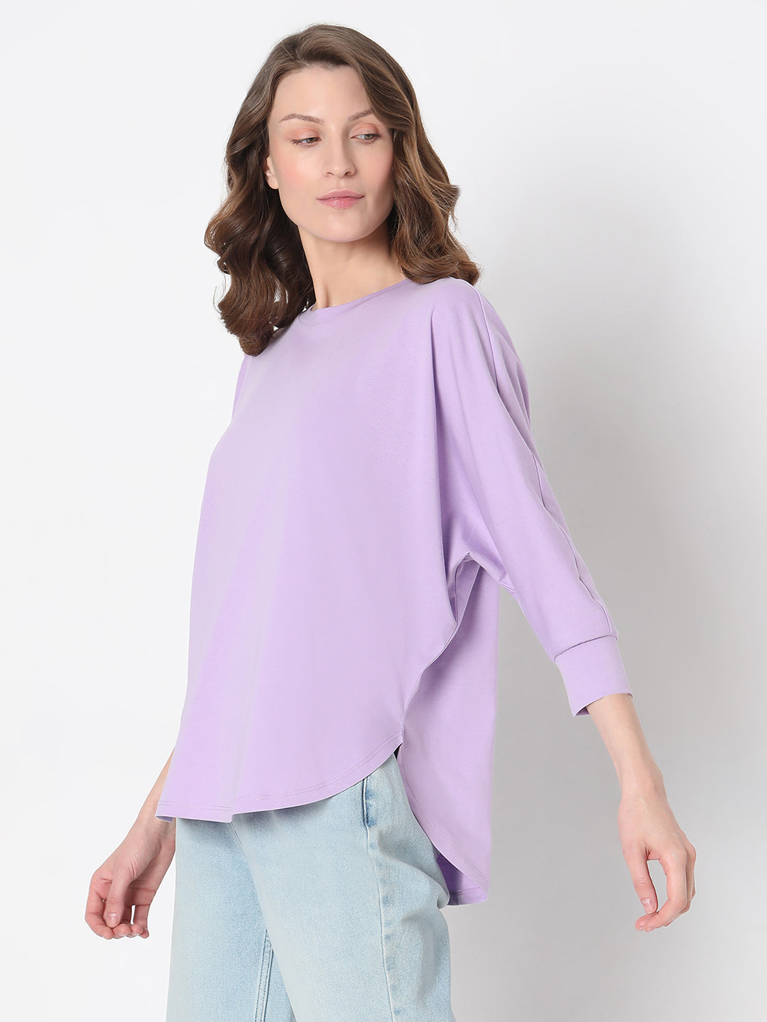 Lilac Regular Fit Top