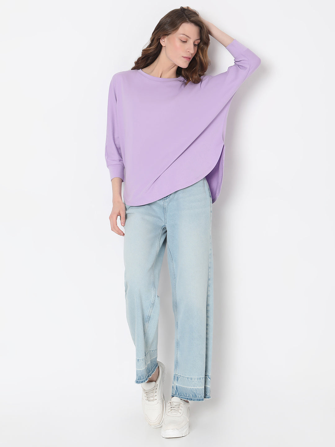 Lilac Regular Fit Top