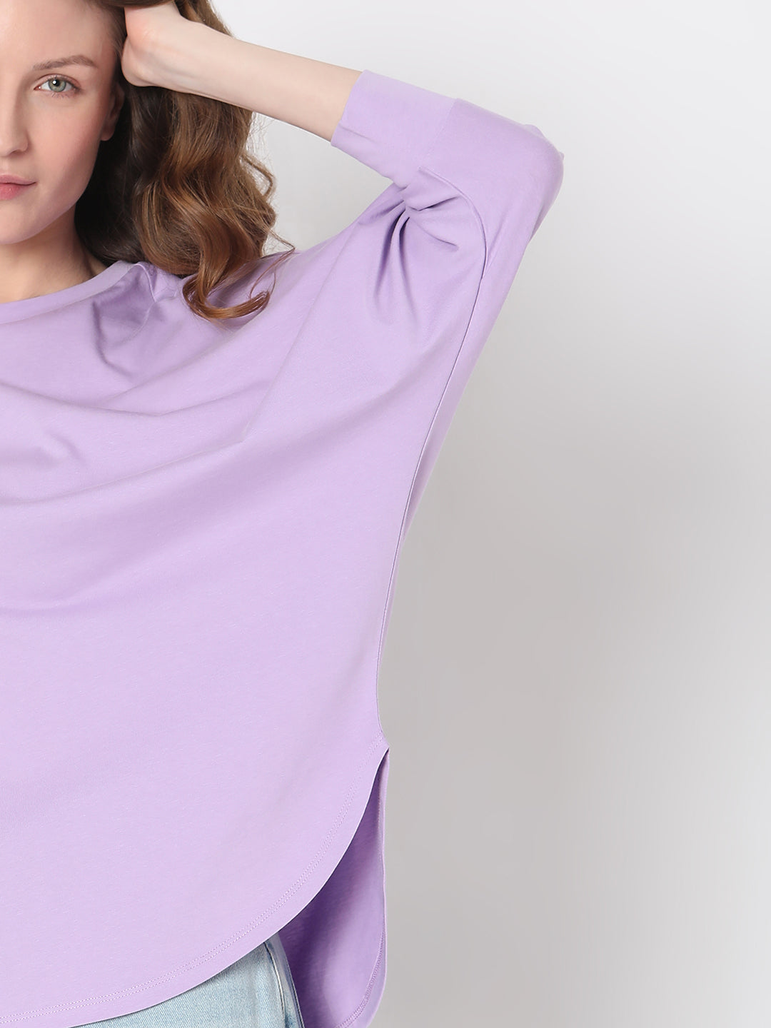 Lilac Regular Fit Top