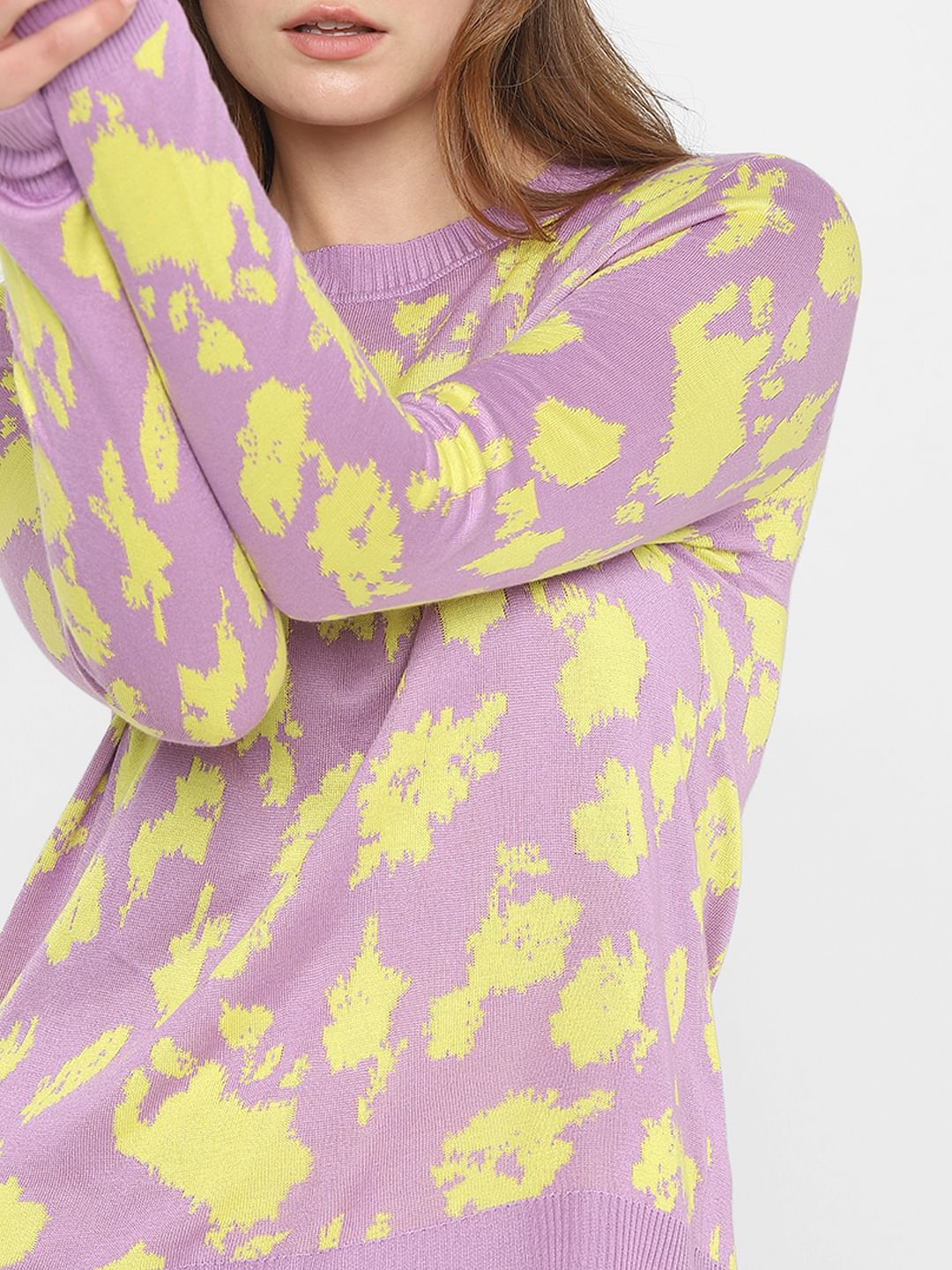 Lilac Animal Print Sweater
