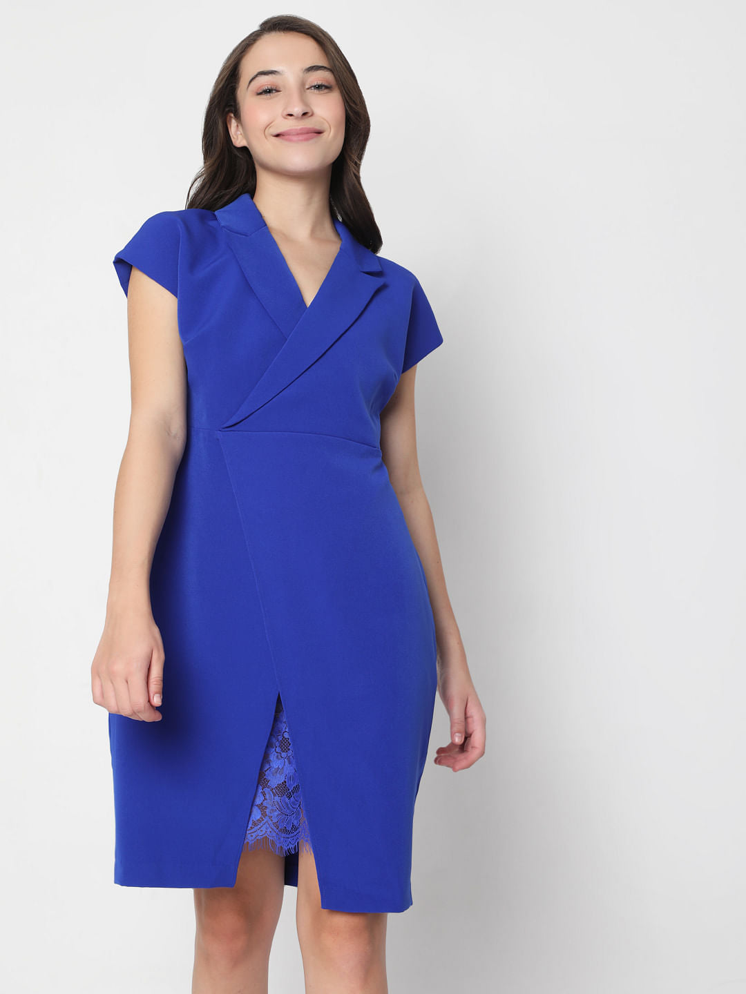 Blue Blazer Dress