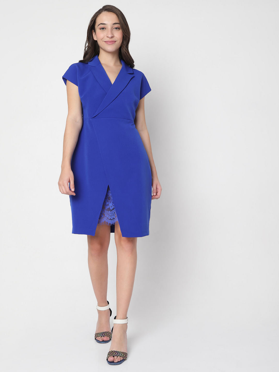 Blue Blazer Dress