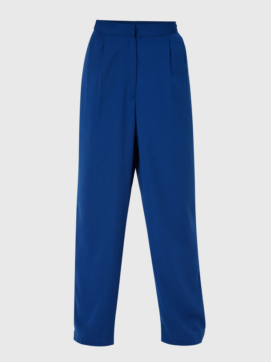 Blue Straight Leg Co-Ord Set Trousers