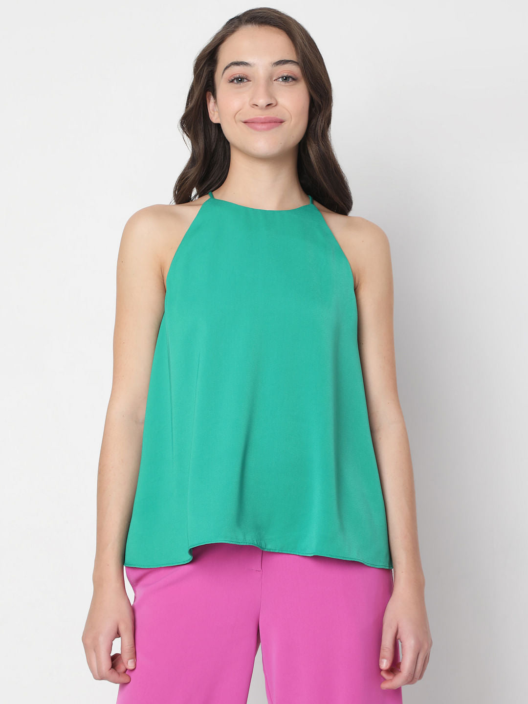 Green Halter Neck Top