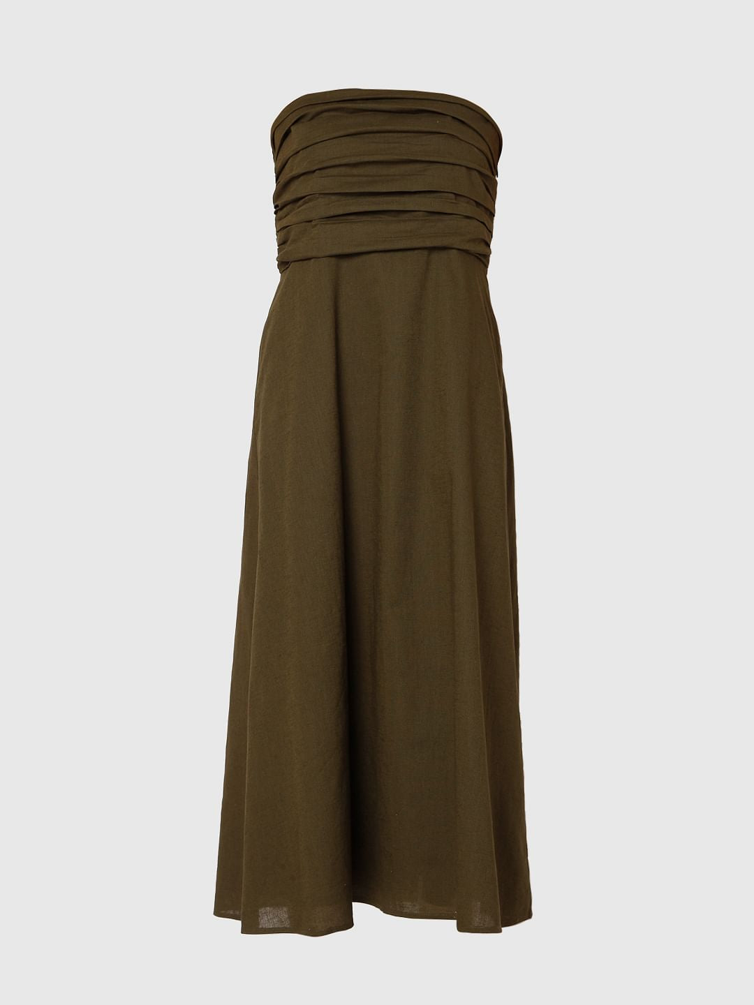 Green Off-Shoulder Dress