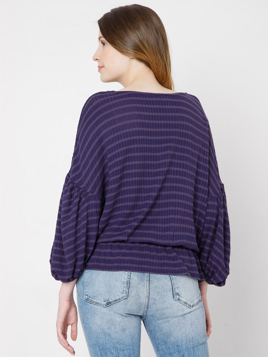 Purple Striped Top