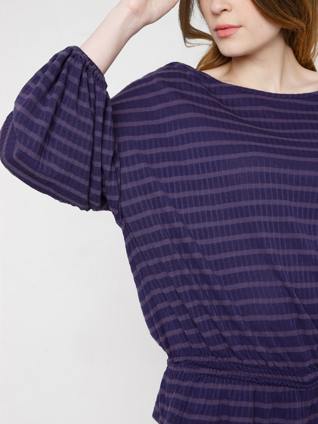 Purple Striped Top