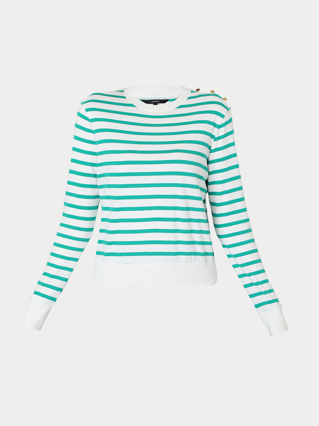 Green Striped Sweatshirt
