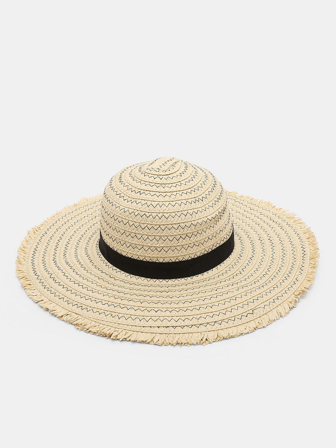 Beige Paper Straw Summer Hat