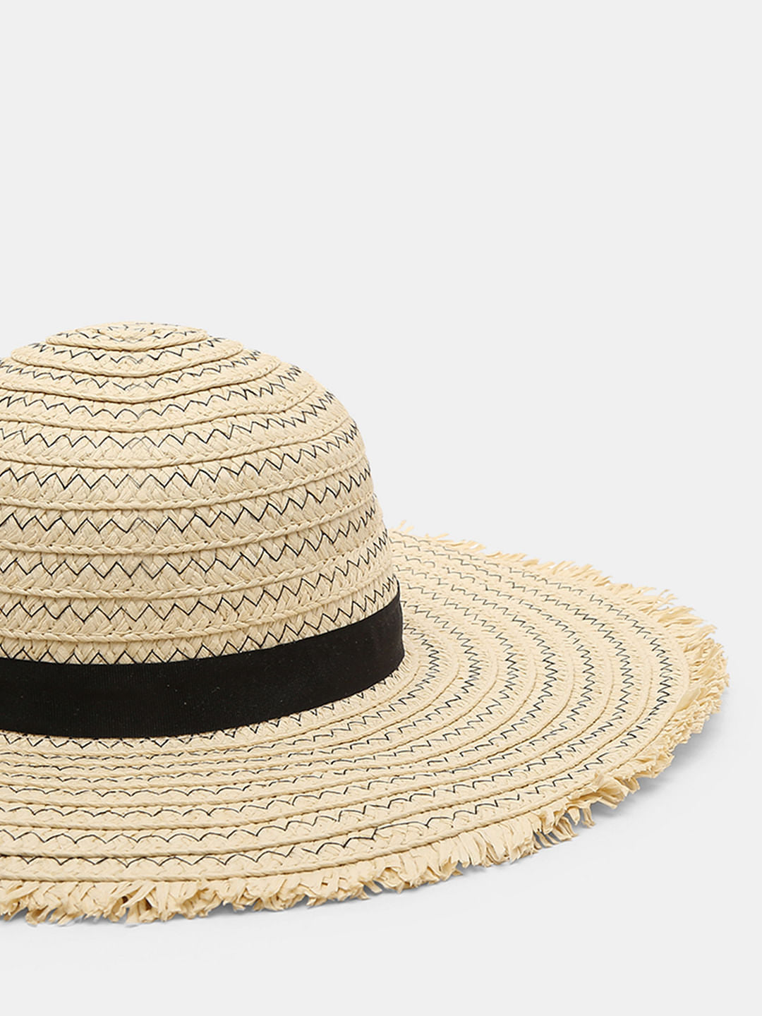 Beige Paper Straw Summer Hat