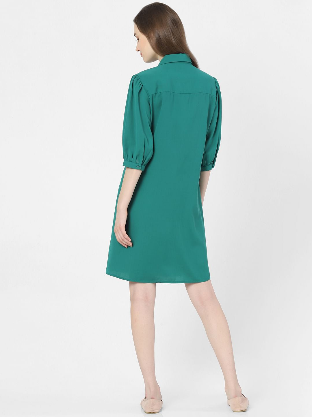 Green Shirt Dress