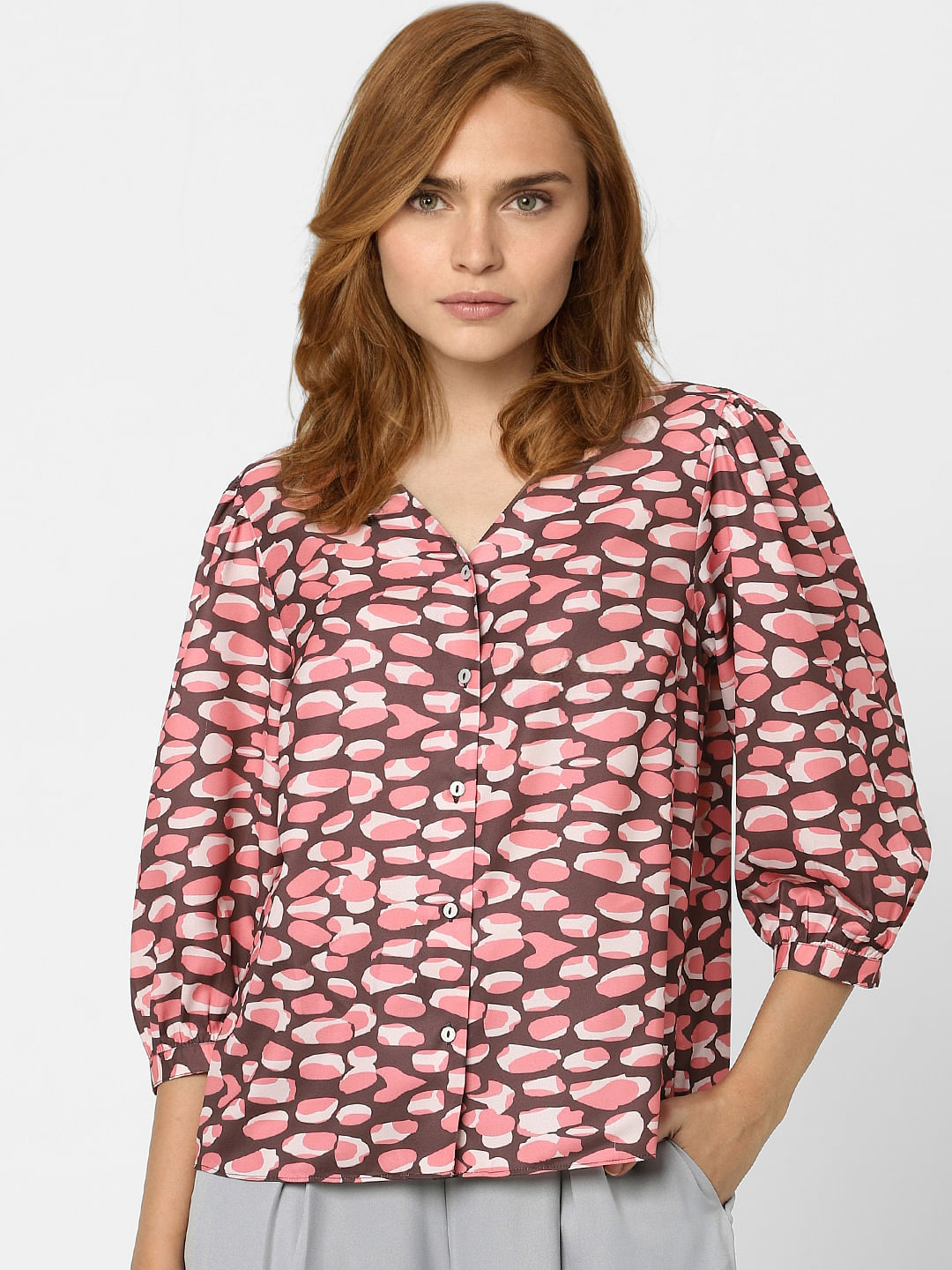 Purple Printed Top