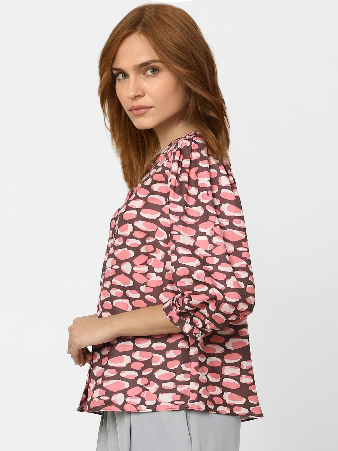 Purple Printed Top