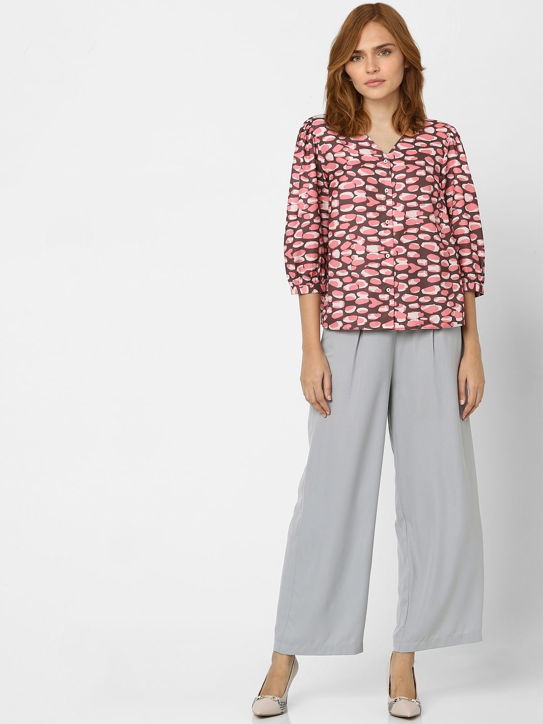 Purple Printed Top