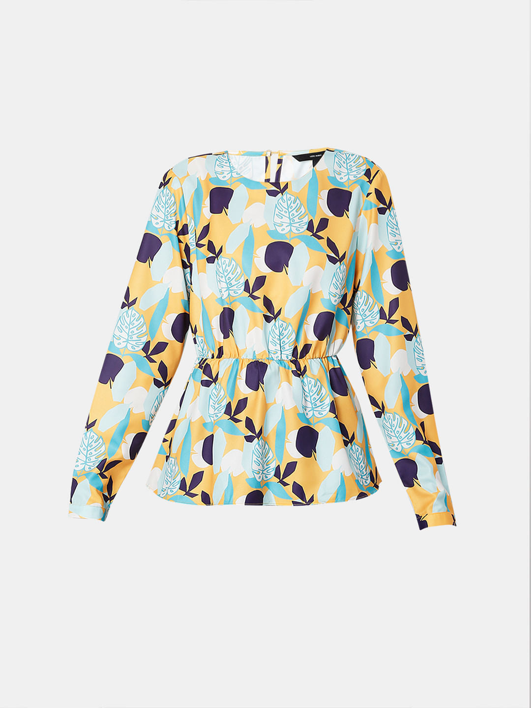 Green Floral Print Top