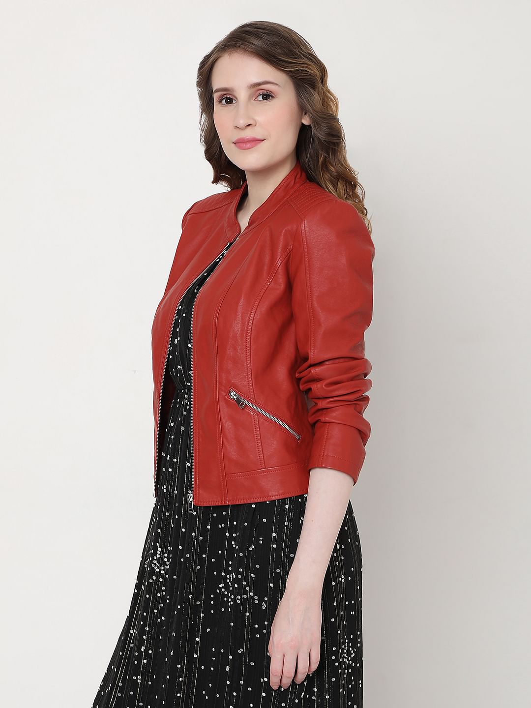 Red Biker Jacket