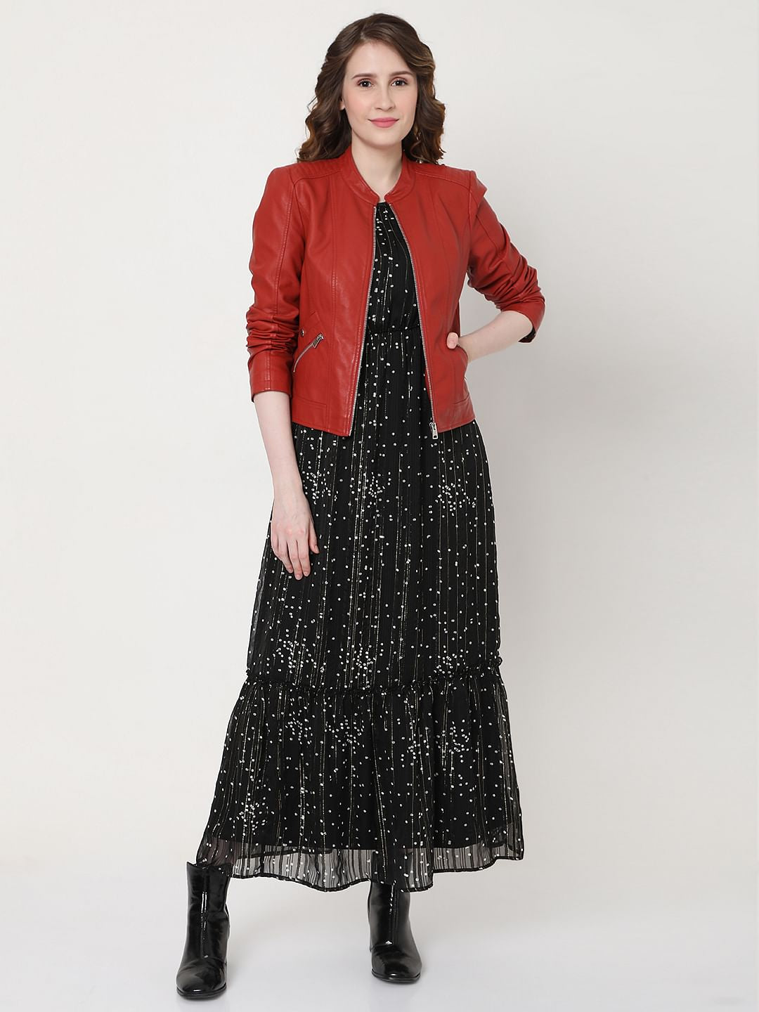 Red Biker Jacket