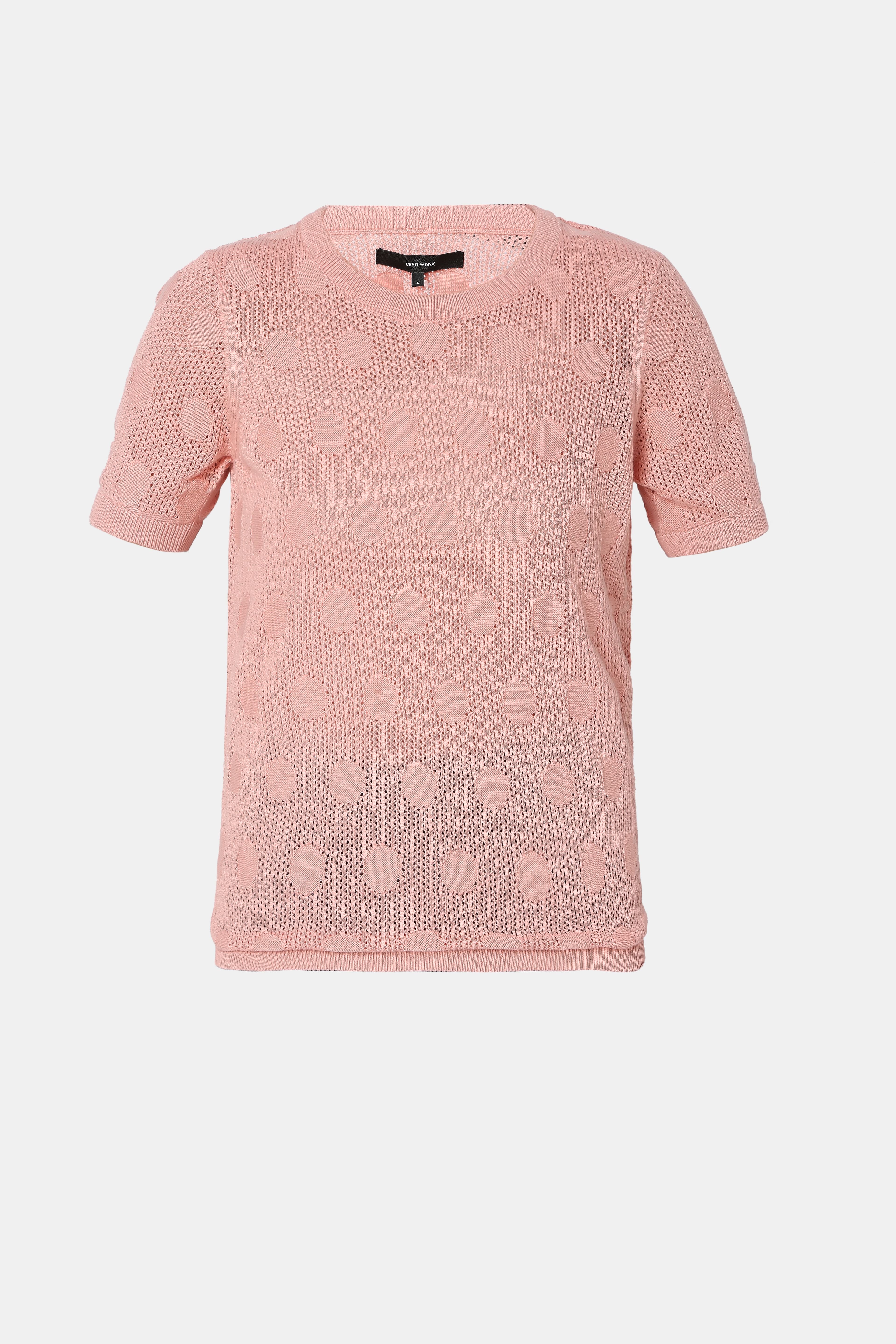 Coral Polka Dot T-Shirt