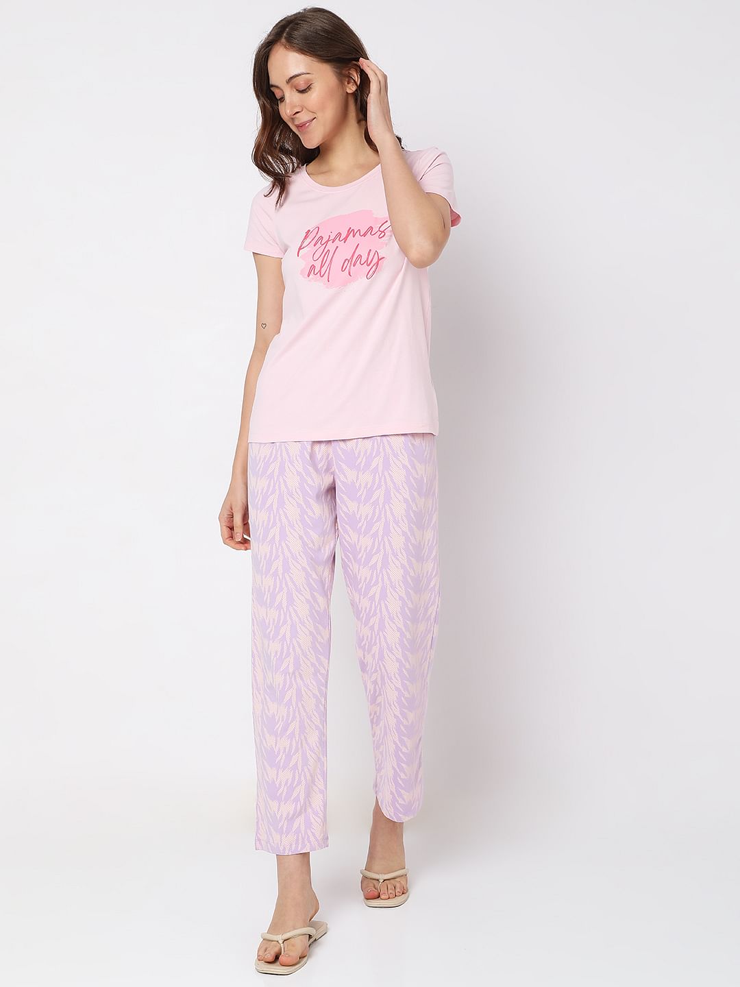 Pink T-Shirt & Pyjama Set