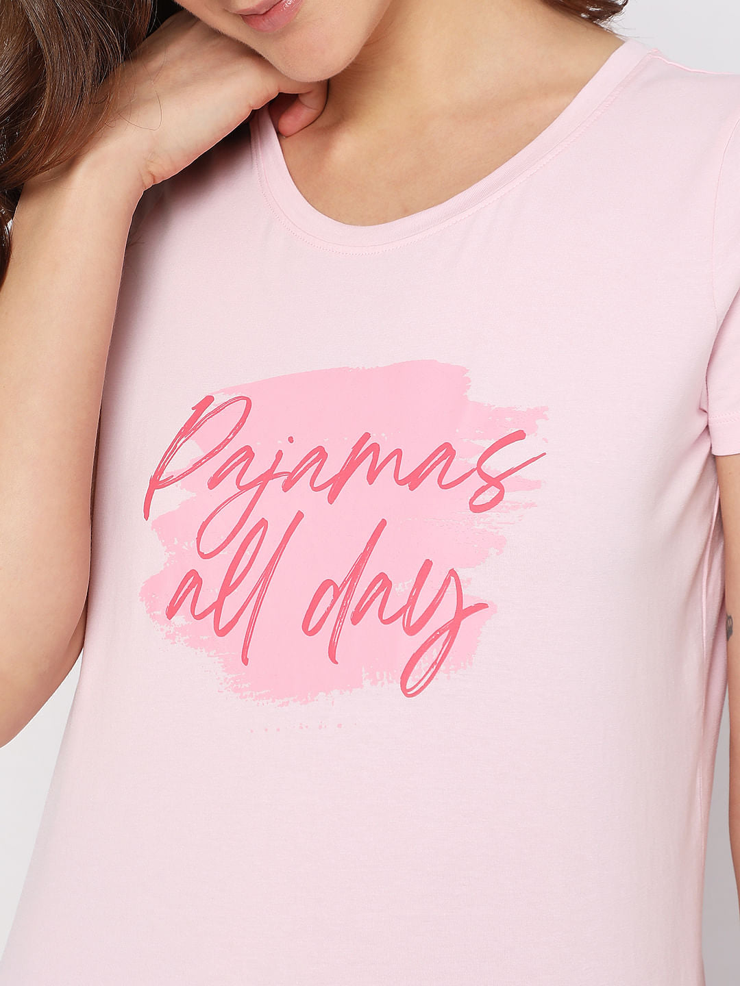 Pink T-Shirt & Pyjama Set
